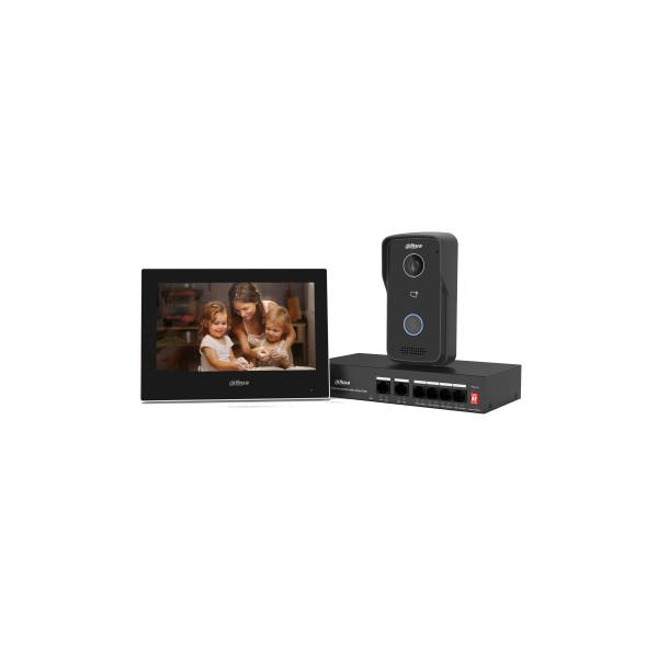 Dahua 1MP Card Swiping Touch 6-Channel IP65 Video Intercom Kit | DHI-KTP03Pro | Dahua Bahrain