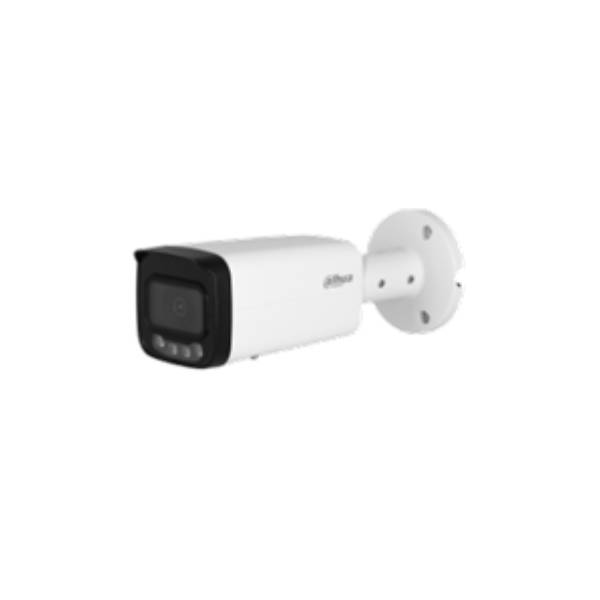 Dahua 6MP Smart Dual Light Bullet WizSense Network Camera IP67 IK10 IR 60m Warm Light 50m 8mm Built-in Mic Perimeter Protection SMD Plus Metal | DH-IPC-HFW2649TP-AS-IL-0800B | Dahua Bahrain