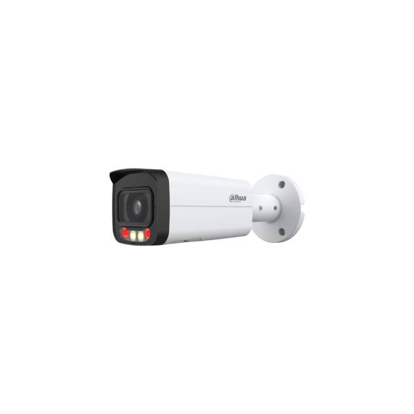 Dahua 8MP Smart Dual Light Bullet WizSense Network Camera IP67 IK10 IR 60m Warm Light 50m 6mm Built-in Mic Perimeter Protection SMD Plus Metal | DH-IPC-HFW2849TP-AS-IL-0600B | Dahua Bahrain